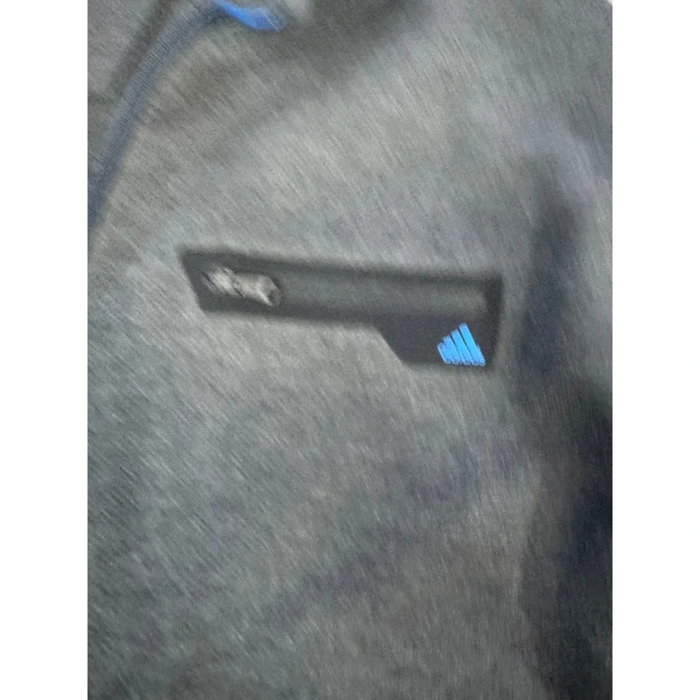 Adidas Pullover Kansas Jayhawks 1/4 Zip‎ Long Sleeve Gray XL